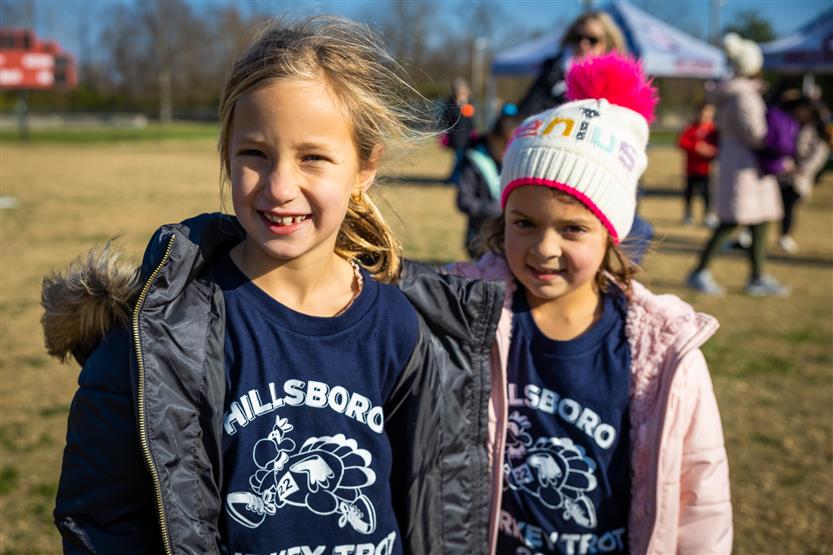 Students run in a Turkey Trot